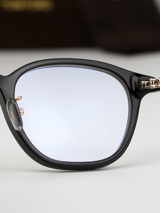 Tom Ford Women Eyeglasses Black Blue Block Square FT5858-D-B 001 NEW AUTHENTIC main image 11